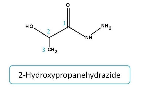 IUPAC naming of hydrazide