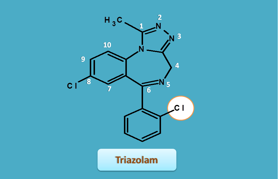 structure of triazolam