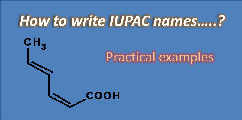 iupac nomenclature of organic compounds examples