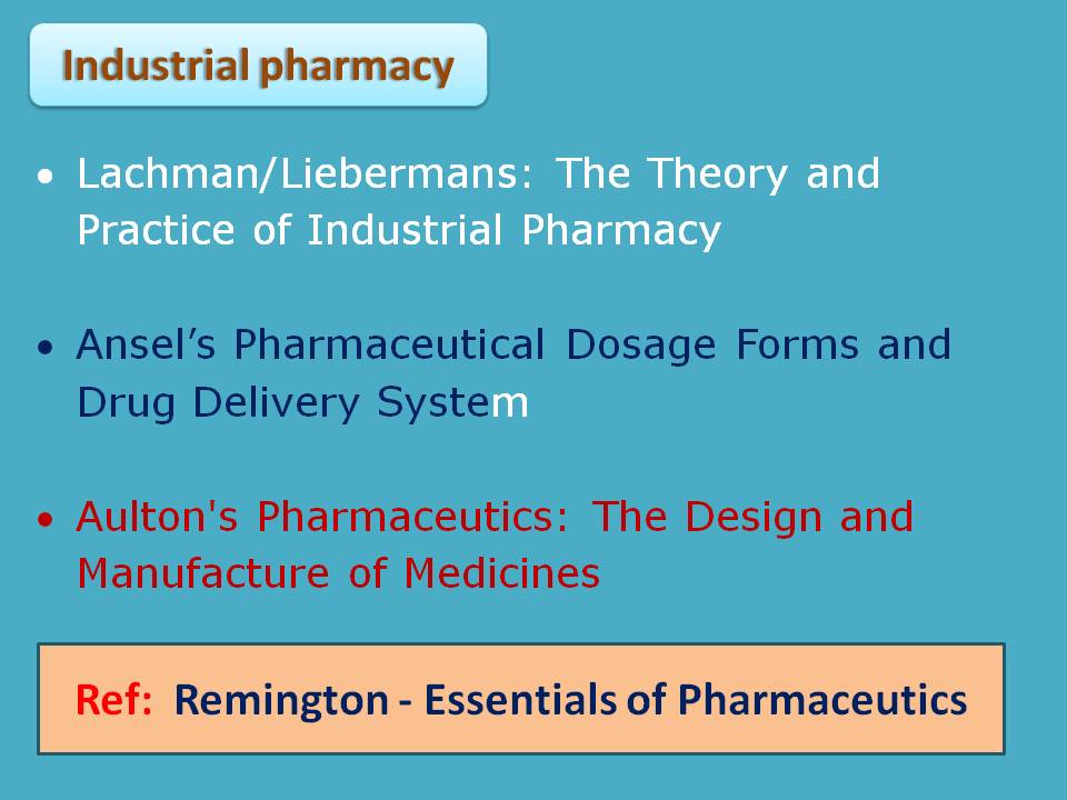 Industrial pharmacy