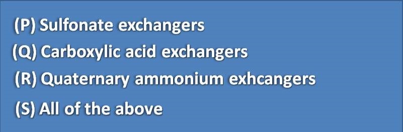 Carboxylic acid exchangers